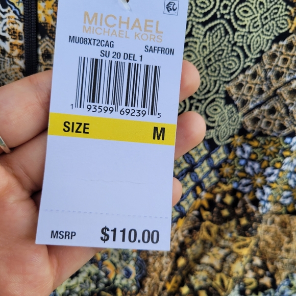 MICHAEL Michael Kors | Dress | Yellow Print | Medium | New with Tag ! - Picture 7 of 10